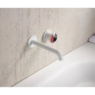 Смеситель для раковины встраиваемый Bronze de Luxe 9007W-R, белый/красный